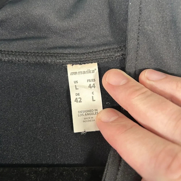 marika Yoga Jacket Women's Large Black Grey Full Zip Long Sleeve Pockets - Picture 6 of 12